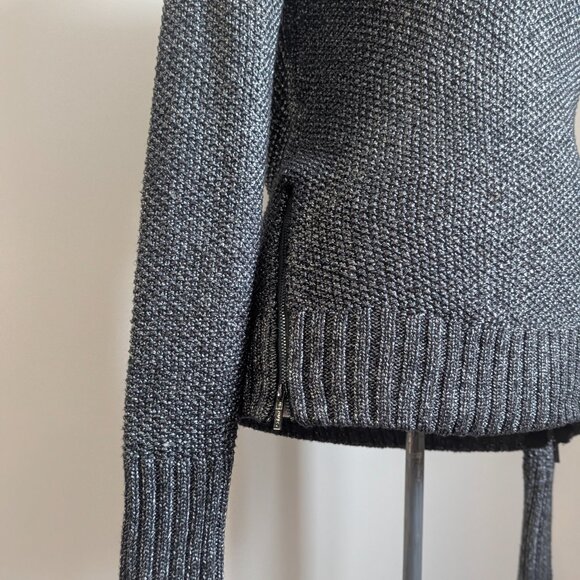 Calvin Klein Metallic Knit Sweater with Side Zip - Size S/M - Picture 7 of 11